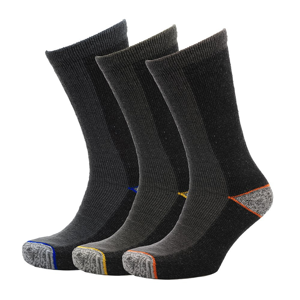 Mens Work Socks 3pk Storm Ridge Heavy Weight Full Terry Reinforced Durability Mens Work Socks 3pk Storm Ridge Heavy Weight Full Terry Reinforced Durability